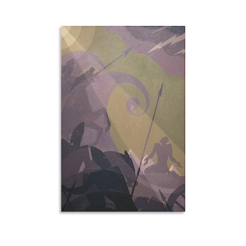 BAIKAI AARON DOUGLAS Let My People Go Art Poster Decoration Painting Posters Wall Art Painting Canvas Gift Living Room Prints Bedroom Decor Poster Artworks 12x18inch(30x45cm)