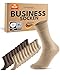 10 Paar Socken Herren 43-46 Beige Braun Baumwolle Business Socken Atmungsaktive Herrensocken (Sand Braun 43-46)