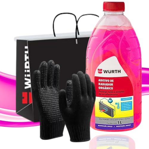 Aditivo/Fluído Radiador 1l Wurth Concentrado+luva p/manutenção de...