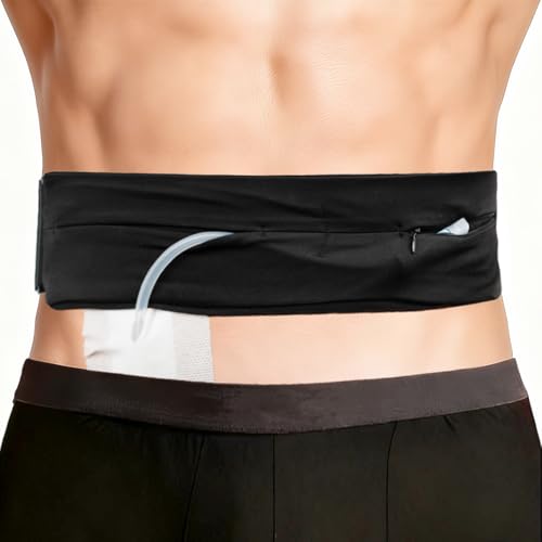 Sport Support Belt Peritoneal Dialysis Belt for PD Catheter Holder Stomach Feeding Tubes (G-Tube Peg Tube J-Tube) and Transfer Sets. Dialysis Patients for Sports Running and Nursing Supplies