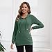 GINKANA Women's Maternity Nursing Hoodie with Hidden Zipper Long Sleeves Shirts Breastfeeding Tops Clothes,Green,L