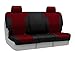 Coverking Custom Fit Front 50/50 Bucket Seat Cover for Select Ford F-Series Models - Neosupreme (Wine with Black sides)
