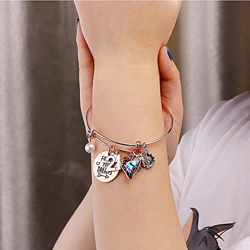 Image of Ursteel Birthday Gifts for Women Girls Bracelet, Birthday Charm Bracelets 10th 20th 30th 40th 50th 60th 70th 80th 90th Birthday Gift for Daughter, Sister, Friend, Teen Girls, Mom, Grandma