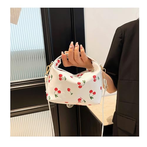 Cherry Purse Small Boxy Crossbody Purse with Cherry Print Leather Shoulder Bag Top Handle Handbag3