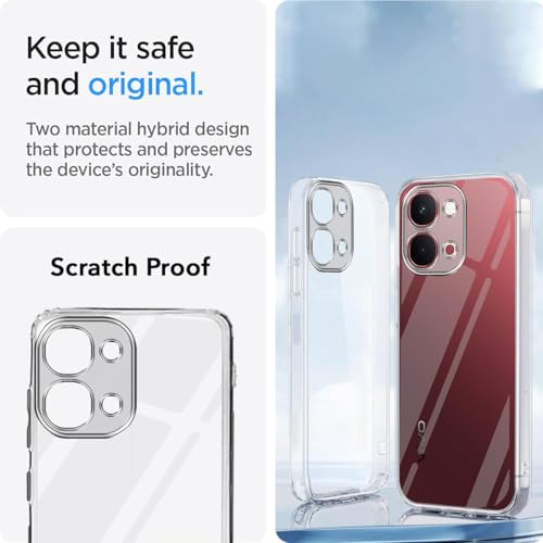 Image of Jkobi Silicone Back Cover Case for Vivo Y51 Pro 5G | Vivo T5x (Clear Shockproof Case with Camera Protection | Soft and Flexible | Transparent)