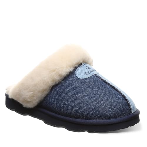 BEARPAW Women's Loki Duo Denim Blue Slipper Size 9