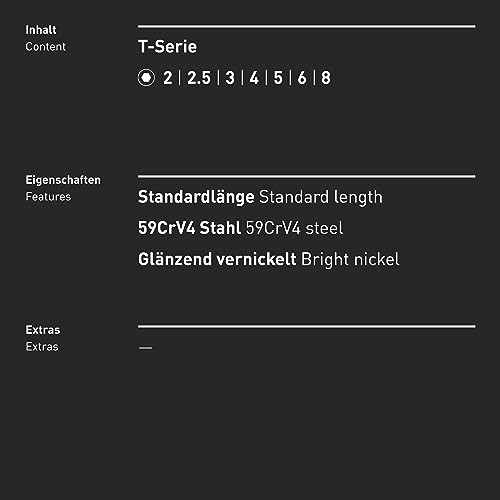 INBUS® 70020 Set Chiavi a Brugola con impugnatura