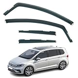 4 Stück Regen- & Windabweiser für VW Touran MK2 2016 2017 2018 2019 2020 2021 2022 2023 2024 2025 2026 Modelle Touran Regenschutz Touran Fenstervisiere