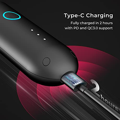 Tymo Porta Cordless Hair Straightener Brush For Travel, Mini Portable Hair Straightener Comb With Usb Rechargeable Feature, Negative Ion Hair Straightener Brush For Women, Anti-Scald & Auto-Off #TOP3