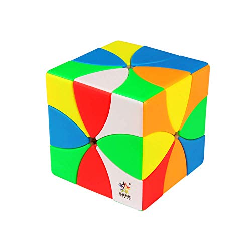 SUN-WAY Eight Petals Speed Cube 3x3 Eight Petals Magnetic Magic Cube Stickerless Eight Petals Magic Cube Puzzles Toys