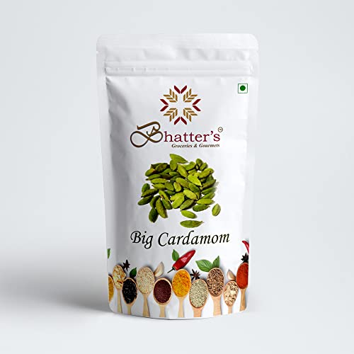 Bhatter's Whole Cardamom Green Big 8MM Bolt- for Traditional Cooking - 400 Grams