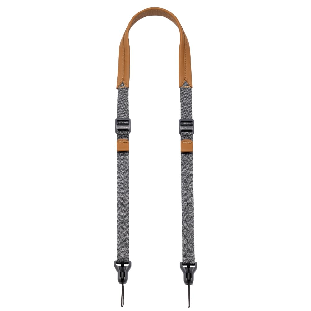 Falcam Maglink V2 Shoulder Strap Lite, Magnetic Quick-Release Camera Neck/Sling Strap – Grey Strap with Brown Shoulder Pad