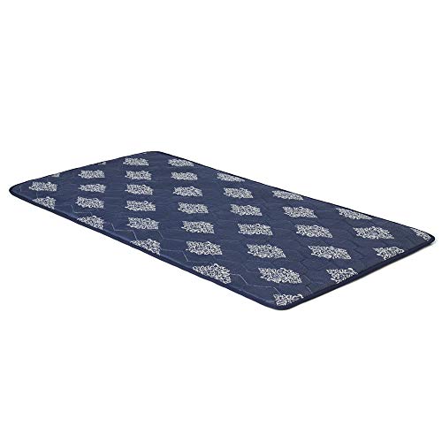 Image of duroflex Flexi - Double Sided Usage Multi-Purpose Travel Friendly, Outdoor Camping, Lightweight, Single Size Soft Foam Slim Roll UP Mattress (78 X 30 X 1 Inches), Blue