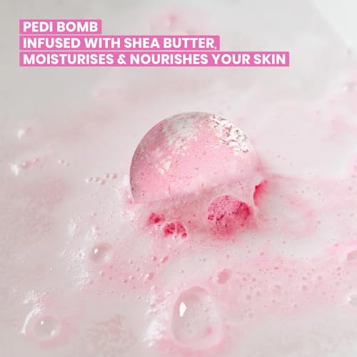 Image of O3+ Pedilogix Scoop Bomb Pedicure Gel with Bath Bomb for Soft & Moisturised Feet | 100g+10ml