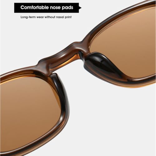Lunettes de soleil carrées verres UV400 et monture robuste à rivets