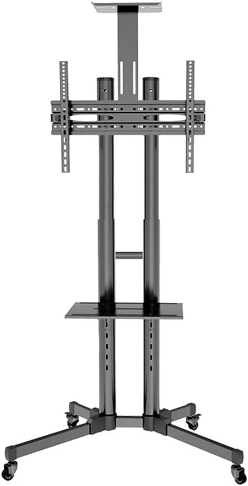 Soporte móvil para TV con ruedas y estantes miniatura 1