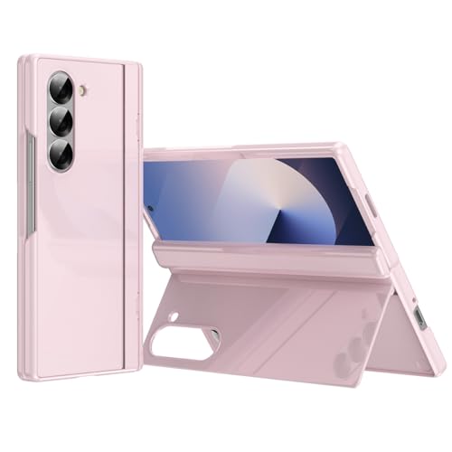 Coque Samsung Z Fold 6 rose antichoc avec protection écran et charnière