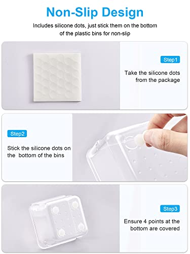 Jarlink 21 Pack Desk Drawer Organizer Trays With 4 Different Sizes, Versatile Clear Drawer Organizers Storage For Bathroom, Makeup, Bedroom, Kitchen, Office Supplies, Craft (Clear) #TOP3