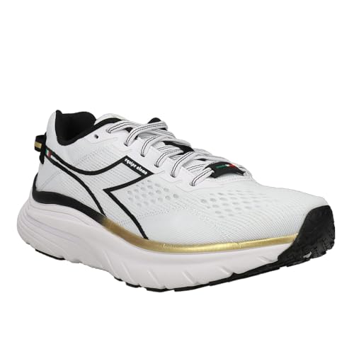 Diadora Men's Equipe Atomo - White/Gold/Black - 8.5 D2