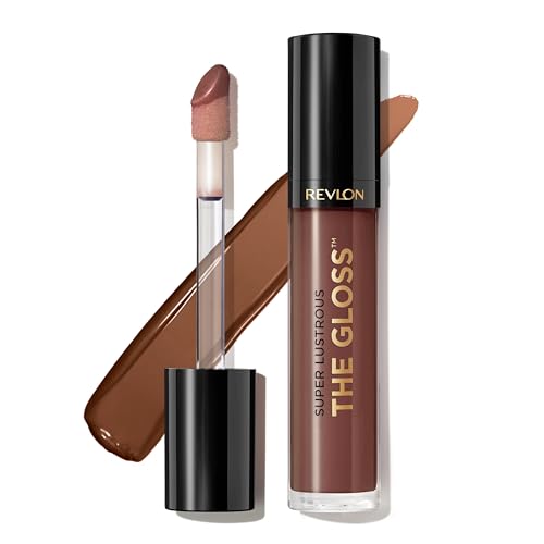 Image of Revlon Super Lustrous Lip Gloss, Non-Sticky, Hydrating, High Shine Finish, 310 Choco Crush, 0.13 oz