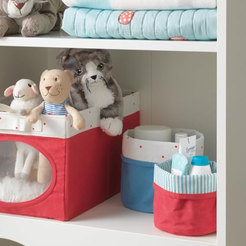 Boîte de rangement pliable 25x37x22 cm polyester rouge ProTuning STUVA - 3