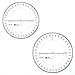 360 Degree Plastic Protractor, Circle Measuring Scale Math Ruler for Engineering Technical Drawing and Measuring Office School Transparent 100mm