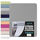 Dreamzie Sabana Bajera - para el Colchón 140 x 190/200 cm - 100% Poliéster Microfibra - Gris Carbón - Oeko Tex Sin Producto Químico (Garantía 2 Años) - Suave Piel de Melocotón con Elástico Total