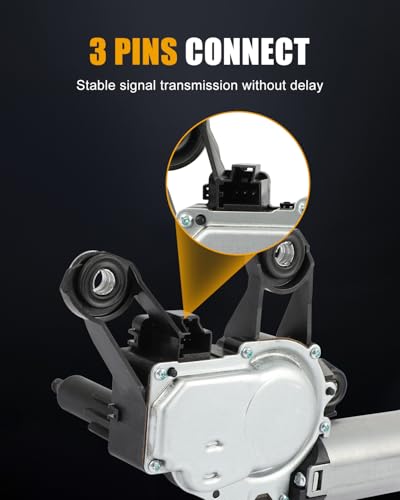 Image of ROADFAR Rear Windshield Wiper Motor Fit for Land Rover for LR2 2008-2012 | For Land Rover For LR2 2008-2012|Replace LR002243|LR033226|3 Pins