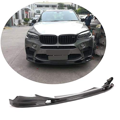 Jun-star Carbon Fiber Front Bumper lip fits for BMW X5M F85 X6M F86 Sport Utility 2015-2019 Lower Chin Spoiler Splitter Bodykit