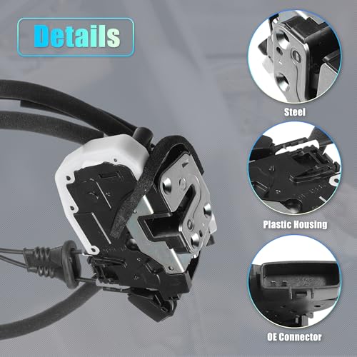 uxcell Replacement Front Right Passenger Side Power Door Lock Actuator Motor with Cable for Nissan Murano 2009-2014 Door Latch Actuator Assembly Replace No.805001AA0A Black by uxcell - Used condition - Image 6