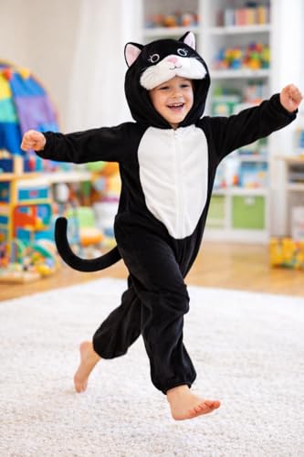 Image of Raj Costume Animal Fancy Dress Costume for Boys & Girls | Hooded Full Body Wildlife Zoo Animal Jumpsuit | Soft Costume for School Function, Fancy Dress, Halloween, Birthday, Cosplay & Role Play