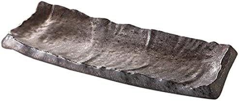 Set of 5 Rock Flow Rock Skin Cutting Board Plates [14.6 x 5.8 x 1.7 inches (37 x 14.8 x 4.2 cm), 48.8 oz (1,240 g), Pottery Dishes, Restaurants, Ryokan, Japanese Tableware, Restaurant, Commercial Use