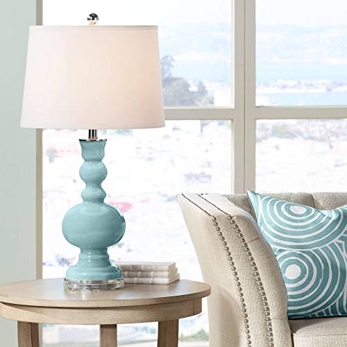 Color + Plus Raindrop Blue Apothecary Table Lamp #TOP12