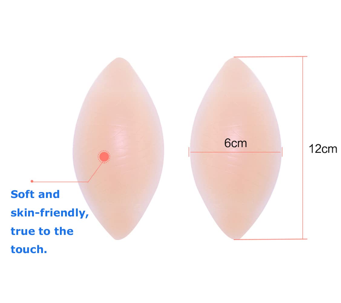 Coussinets Push-Up Silicone Transparents - Rehaussement Poitrine Naturel - 12.5x7cm - 1 Paire