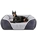 JOEJOY Hundebett Grosse Hunde, Hundekorb Waschbar, Flauschig HundeköRbchen, rutschfest Hundebetten, Kuschelig PlüSch Hundesofa für Hunde und Katzen, 89×63×23 cm