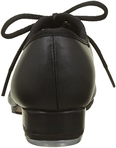 Sansha Boys' Kids Leather Shoes with Professional Taps 1.1 Inch Heel Oxford Flat, Black 6.5 M US | Image 2