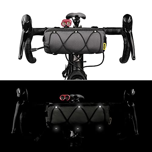 Rhinowalk Y9103GY Bike Handlebar Bag, Bicycle Front Bag Shoulder Bag Storage Bag With Shoulder Strap thumb #1