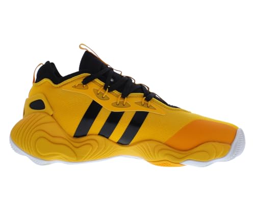 Image of adidas SM Trae Young 3 Team Unisex Shoes Size 10, Color: Yellow /Black-Yellow