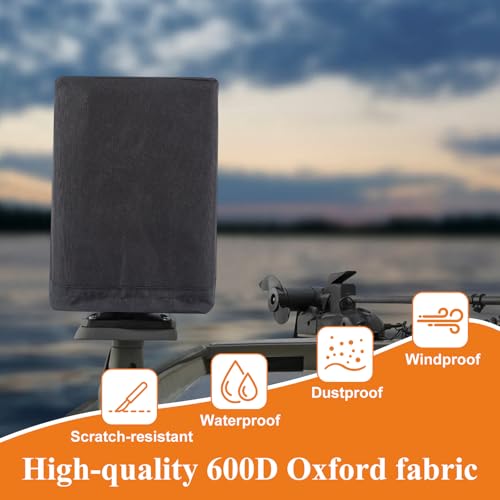 Image of Fishfinder Cover 3-10in,Depth Finder Oxford Fabric Waterproof Protection Accessories,for Hummingbird Lowrance Models,Protects Your Screen and Device from Sun Adverse Weather Damage Fishing