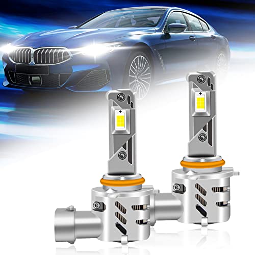 OPP ULITE Ampoule 9012 HIR2 LED, 110W 12000LM 9012 Phares pour Voiture et Moto, Ampoules Auto de Rechange pour Lampes Halogènes et Kit Xenon, 12V 6000K Blanc xénon, 2 Ampoules