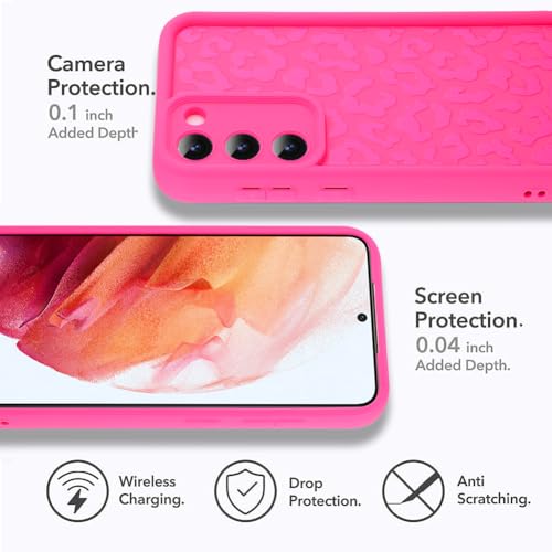 Image of Compatible with Samsung Galaxy S21 Case, Hot Pink