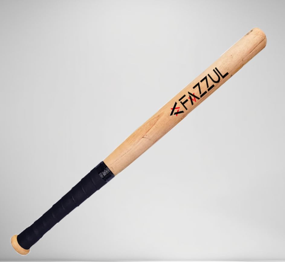 Image of Baseball Bat Natural Wood Baseball Bat with Strong Wood for Self-Defense (32 inch Long) (Natural)