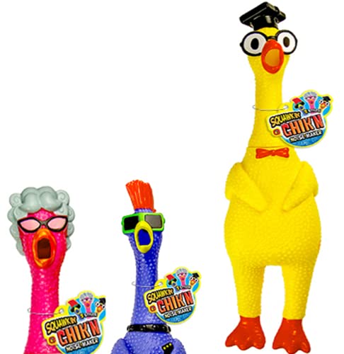 JA-RU Jumbo Screaming Chicken Toy (1 Pack) Squishy Chicken Toys 1704-1p