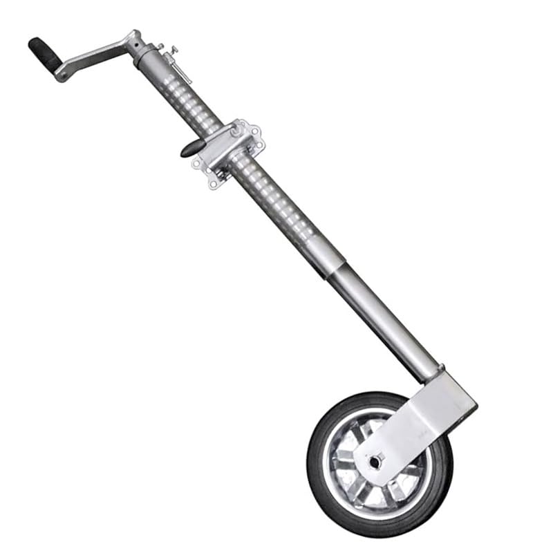 HEYOUTH Rueda Jockey Remolque con Neumático de Goma Maciza (Acanalado) - 500kg Carga, para Remolques y Trailers, Ø48mm, Rueda Rremolque 228x60mm