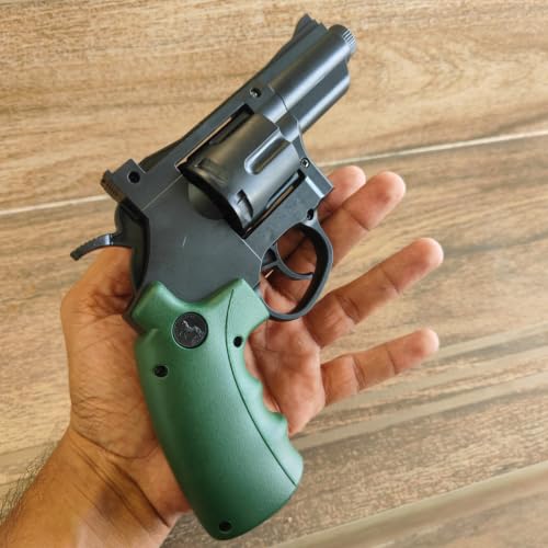 Image of Revolver Toy Gun | Real Looking Plastic Airsoft Gun Pistol Fully Automatic | 12 Bullet Shell' and 50 Bullets Included.