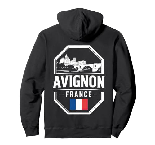 Badge Souvenir de Voyage Avignon France Bouclier Sweat à Capuche