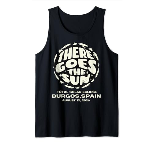 Burgos Total Solar Eclipse Spanien 12. August 2026 Souvenir Tank Top