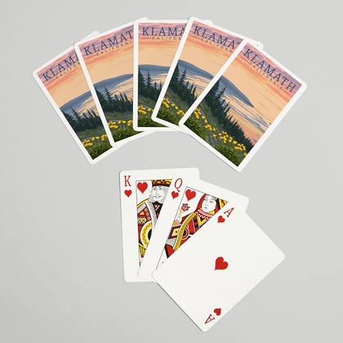 Lantern Press Klamath, California, Juego de 52 Cartas Poker miniatura 7