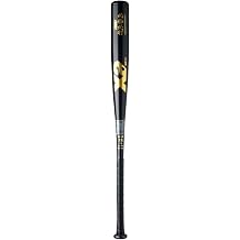 Xanax BHB-1091F Hard Baseball Metal Bat, General Use, Top Balance, Flare Grip Type, Black, 83.5
