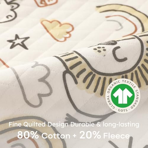 Image of Yoofoss Baby Sleep Sack 0-6 Months 1.0 Tog Long Sleeve Organic Cotton